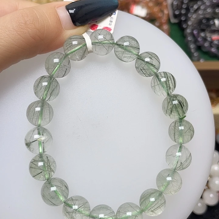 未镶嵌水晶手链绿发晶10.9
