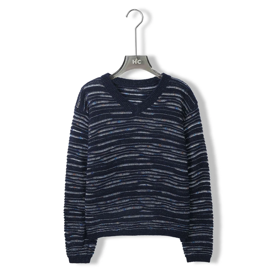 金丝彩虹丨2025早秋气质百搭针织衫上衣女8628