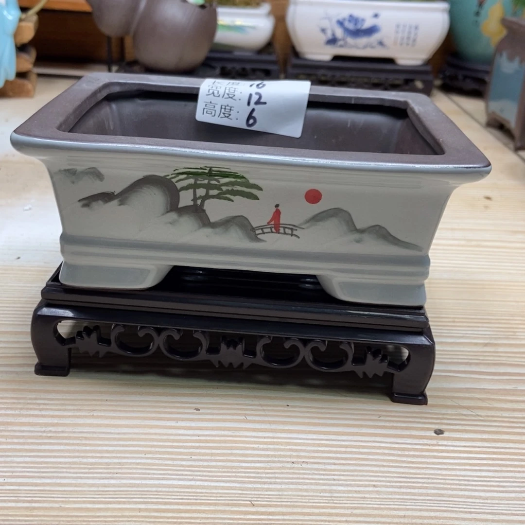 瓷片陶瓷花盆陶瓷艺术