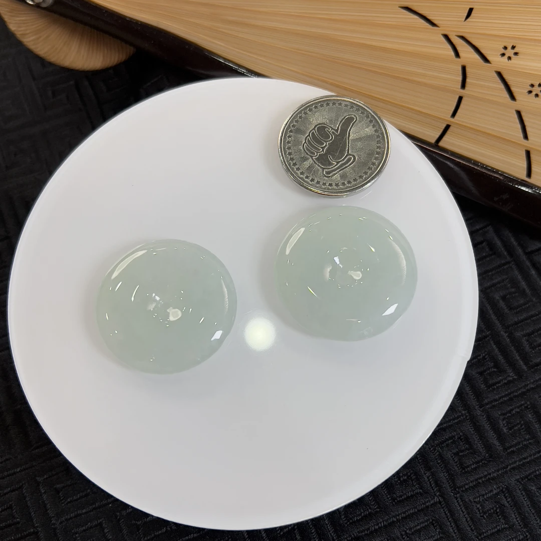 【豪哥鉴宝】YM1129-1平安扣吊坠天然缅甸A货翡翠多样性发一件