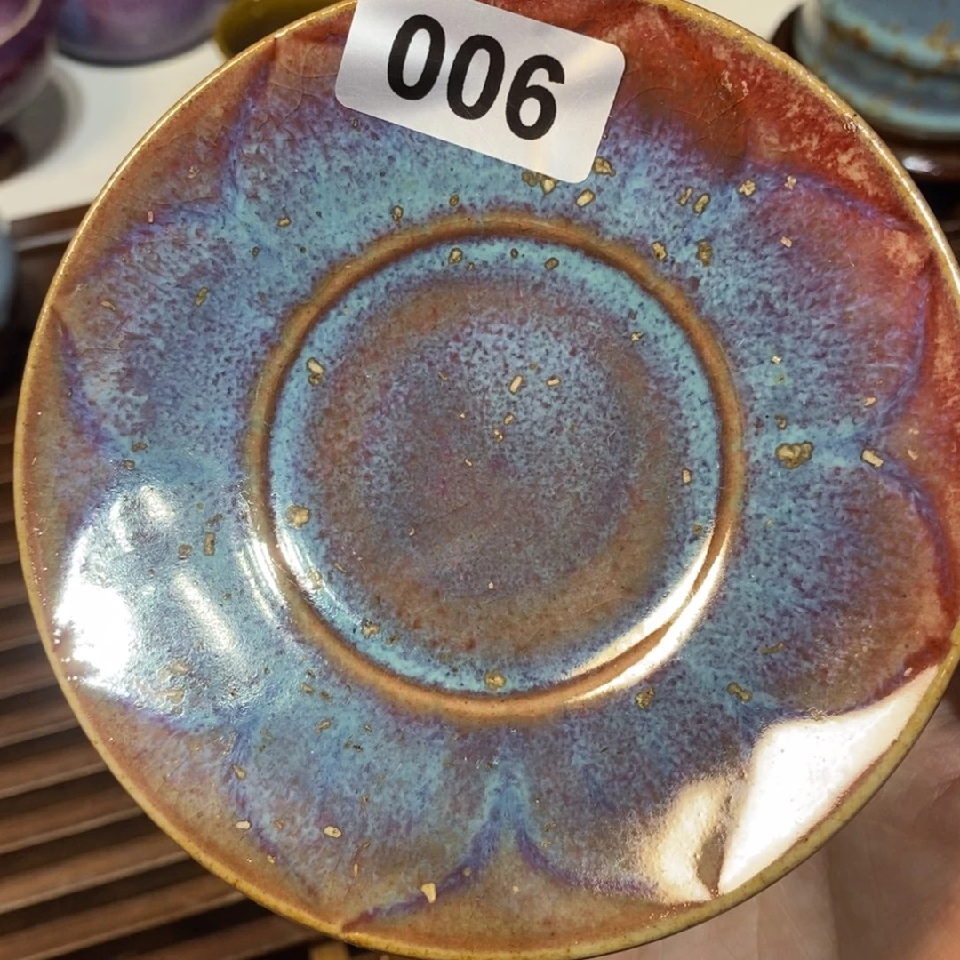 钧瓷杯拖手工制作