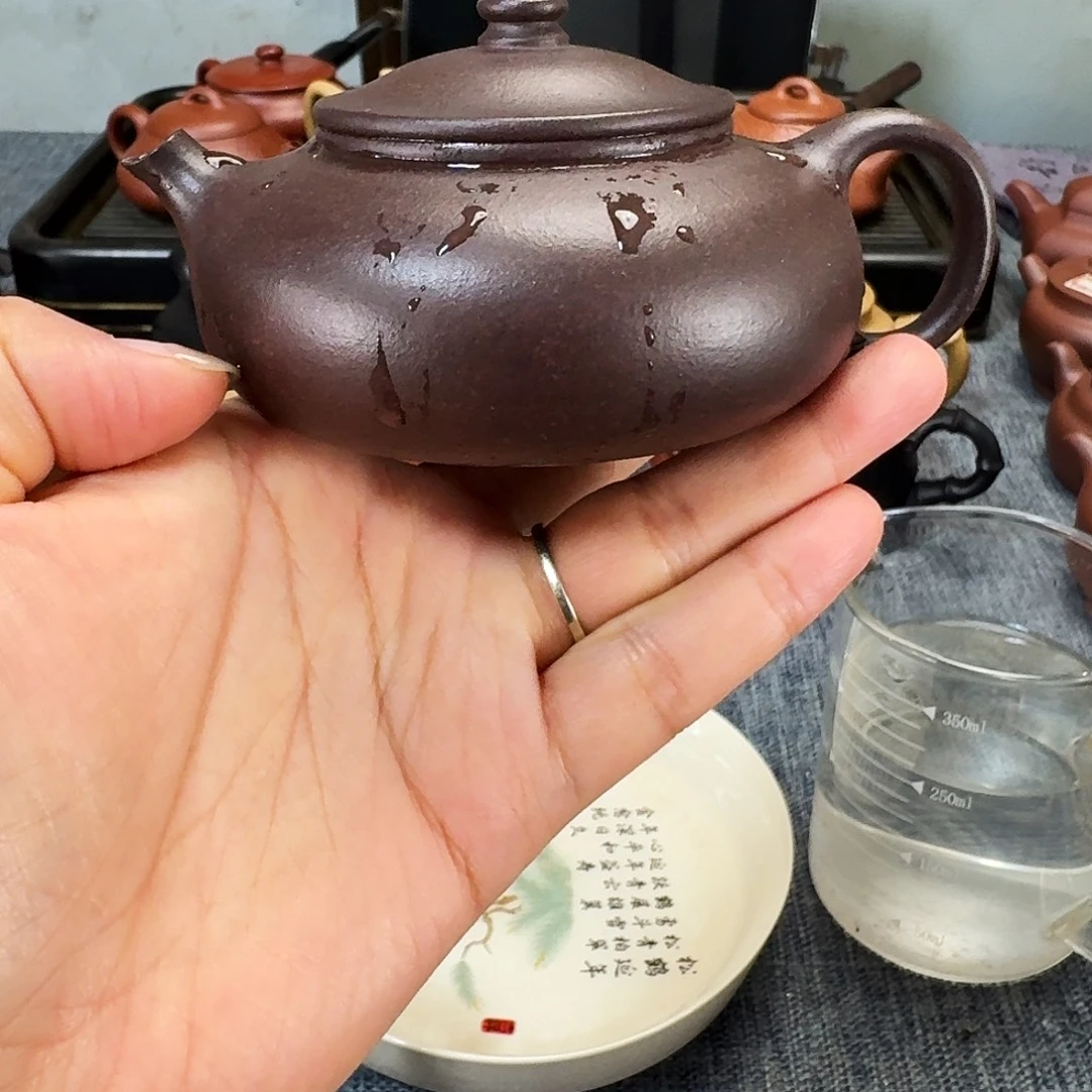 茶壶紫砂全手工紫砂壶寒江