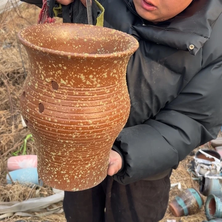 红陶花盆 口径 高度