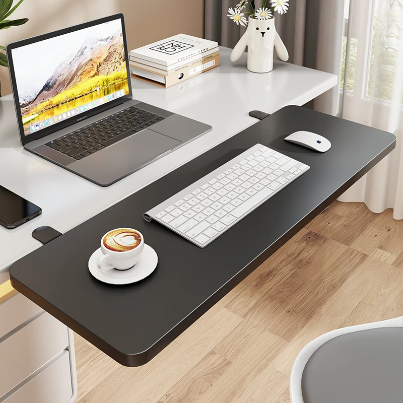 电脑桌键盘托架桌面延长板免打孔可折叠办公桌扩大神器手臂支撑架