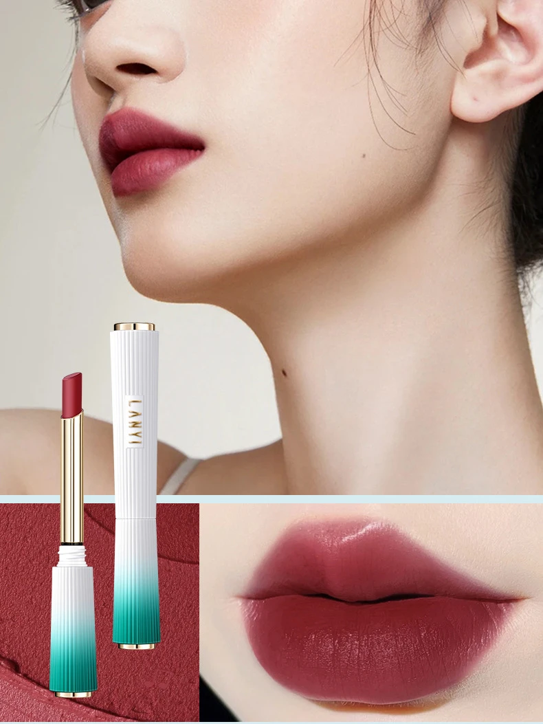 兰奕叶绿素不沾杯口红唇膏防水不掉色唇部化妆品持久保湿显白哑光