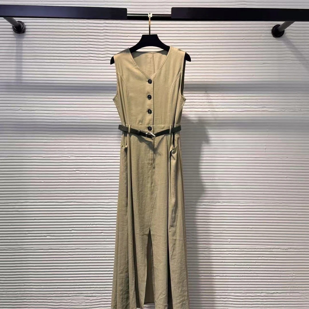 【Da Yang】25夏季无袖显瘦时尚气质显瘦高级高质感无袖裙A17