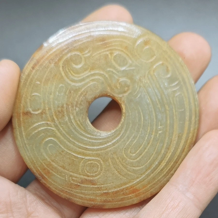 和田玉小玉璧一个