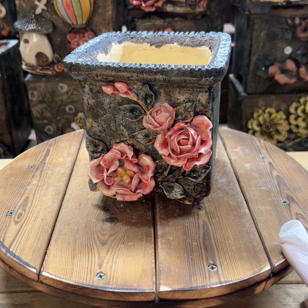 红陶青藤多肉花盆