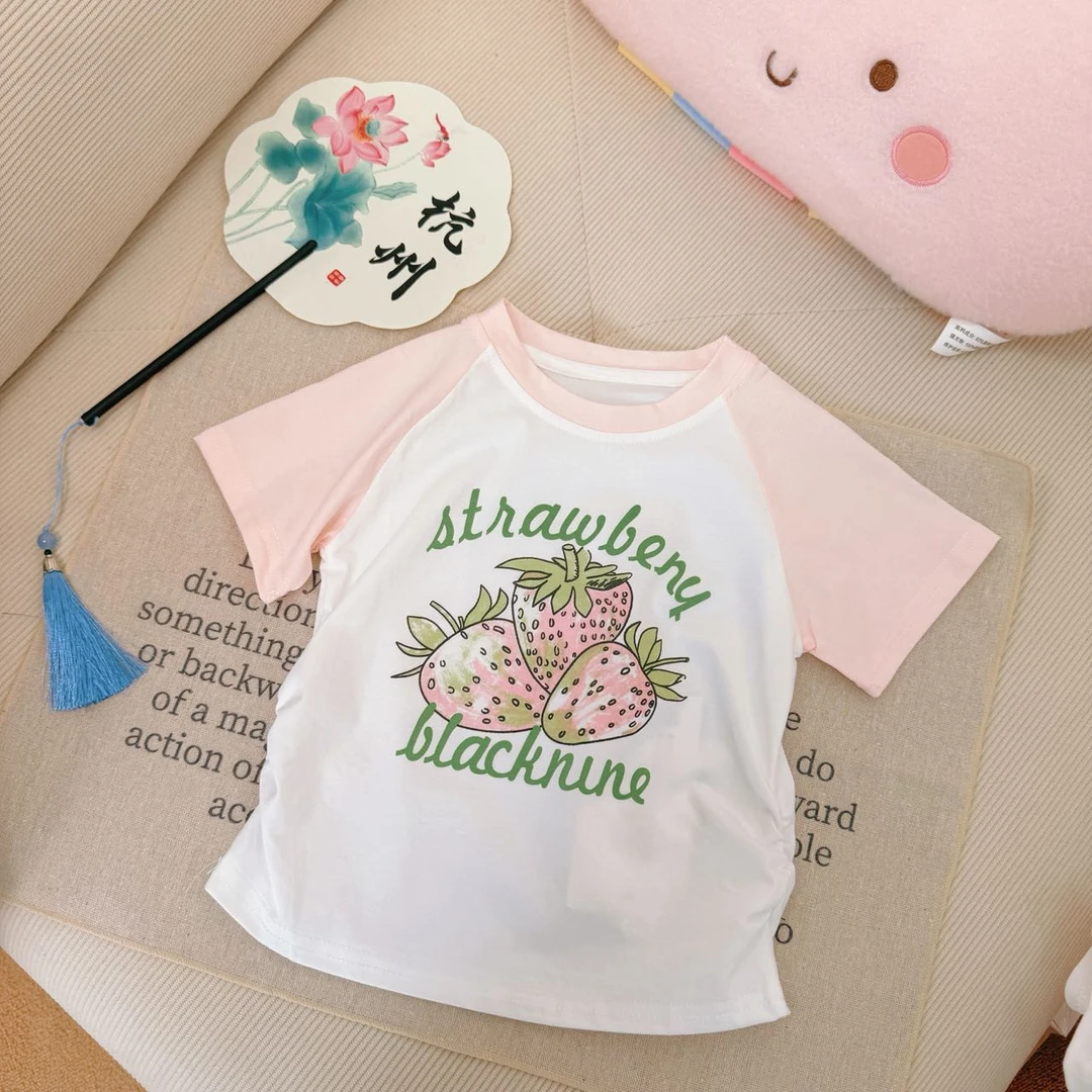 【新疆包邮】夏季新款草莓辣妹T恤X237