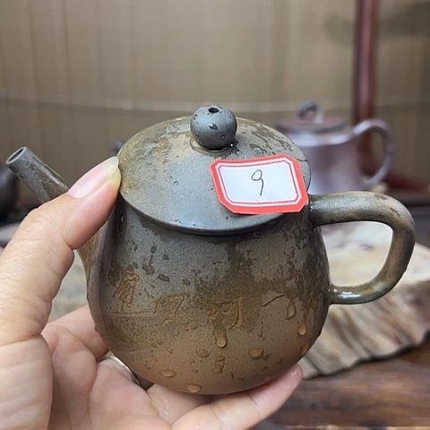 戬谷龙窑柴烧茶壶9