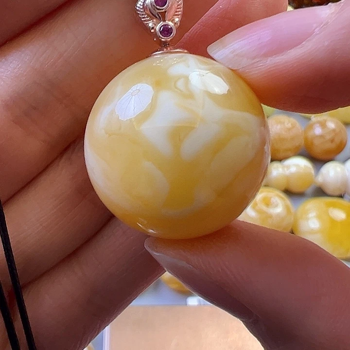 未镶嵌颈饰蜜蜡蜜蜡