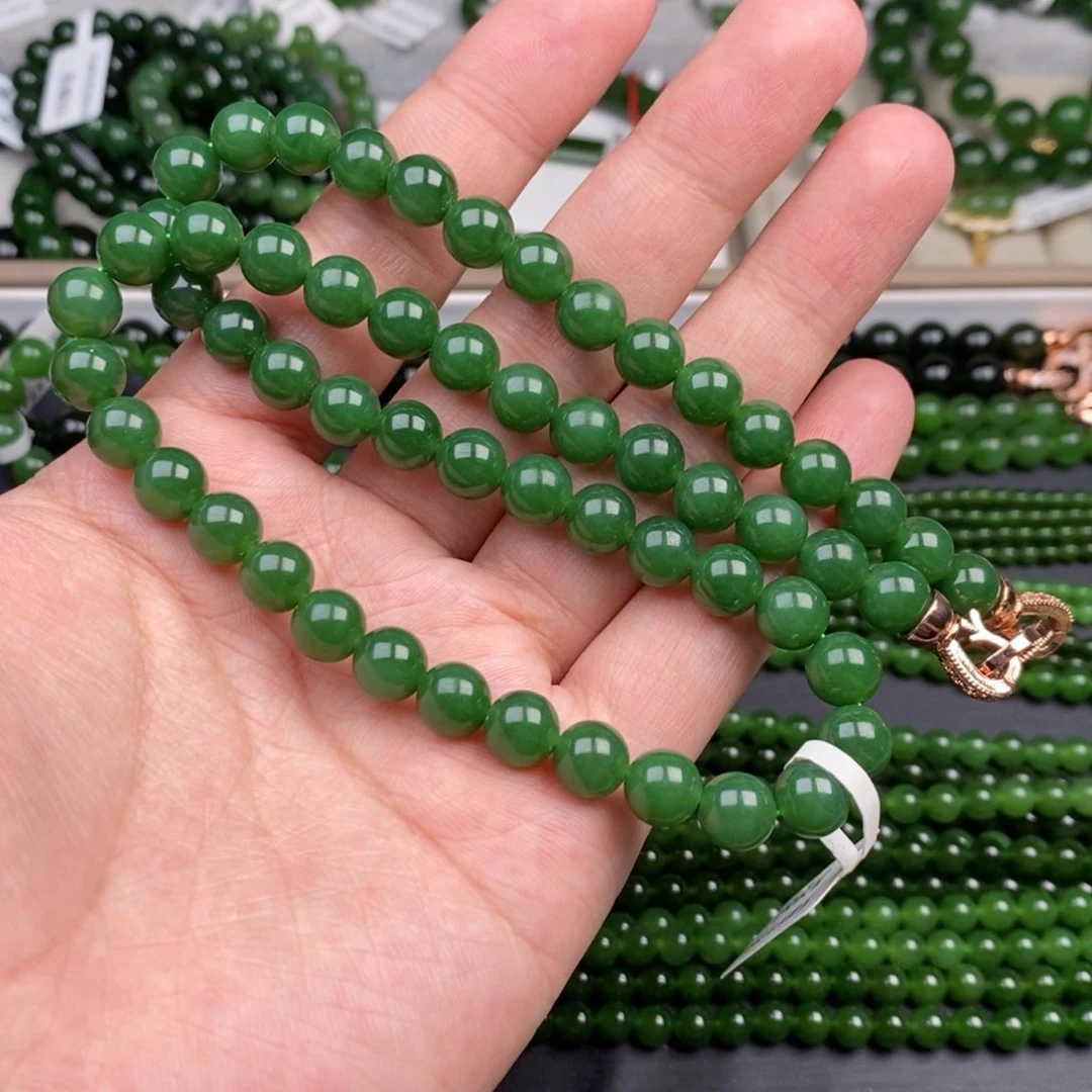 项链未镶嵌和田玉(碧玉)康*道