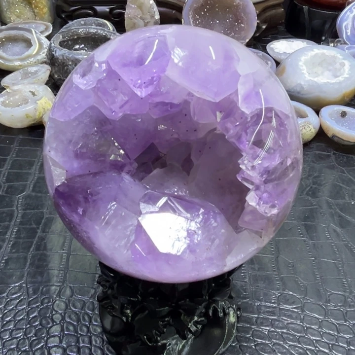 珠宝半成品未镶嵌水晶抛光开口笑