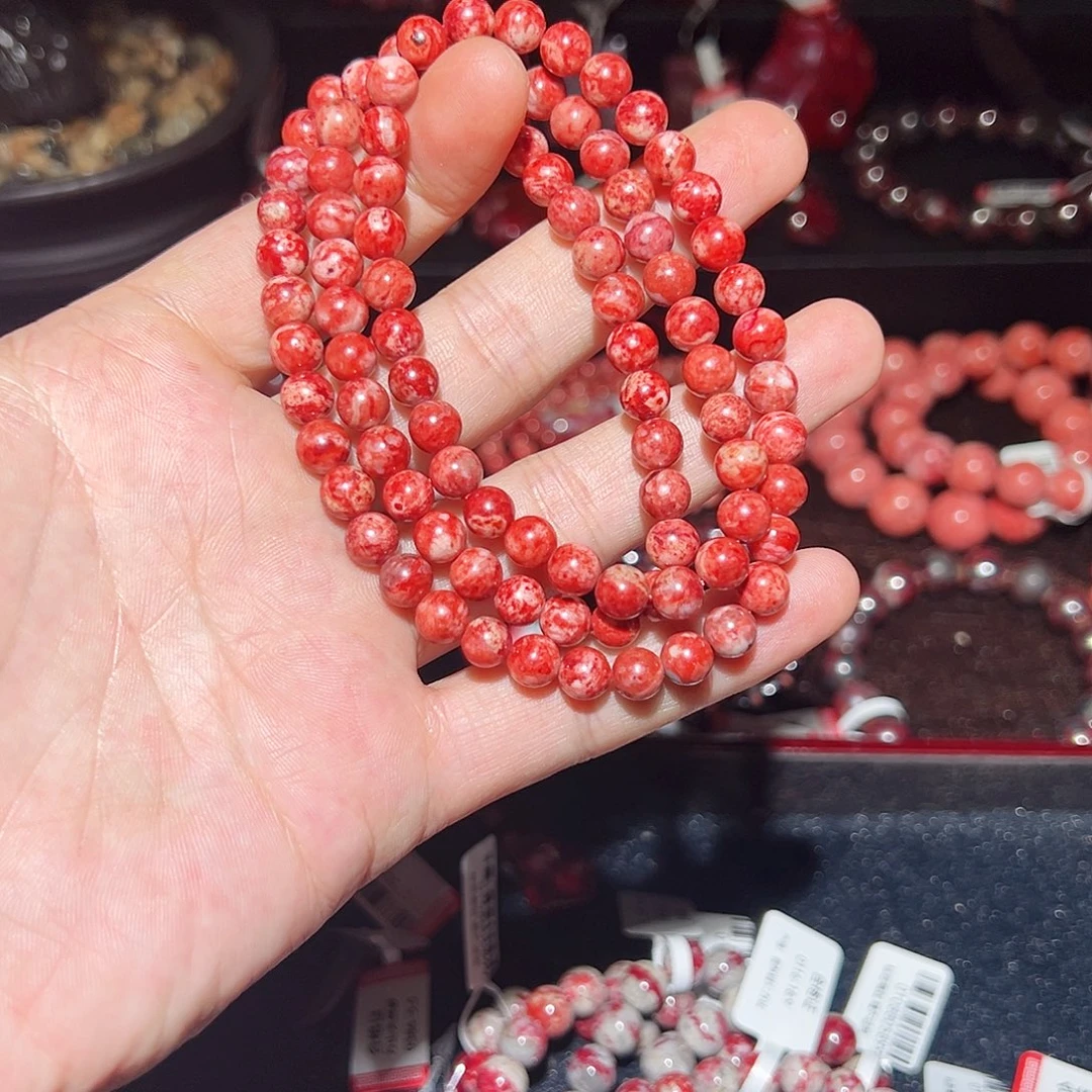深***蓝天然辰砂纯天然手串