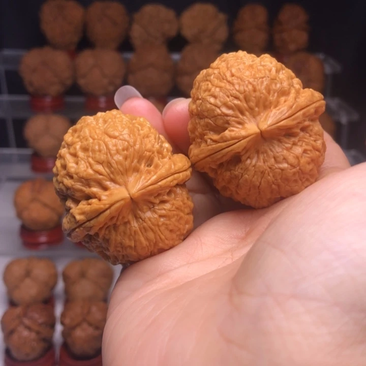 七***食吊坠文玩核桃53铁狮子