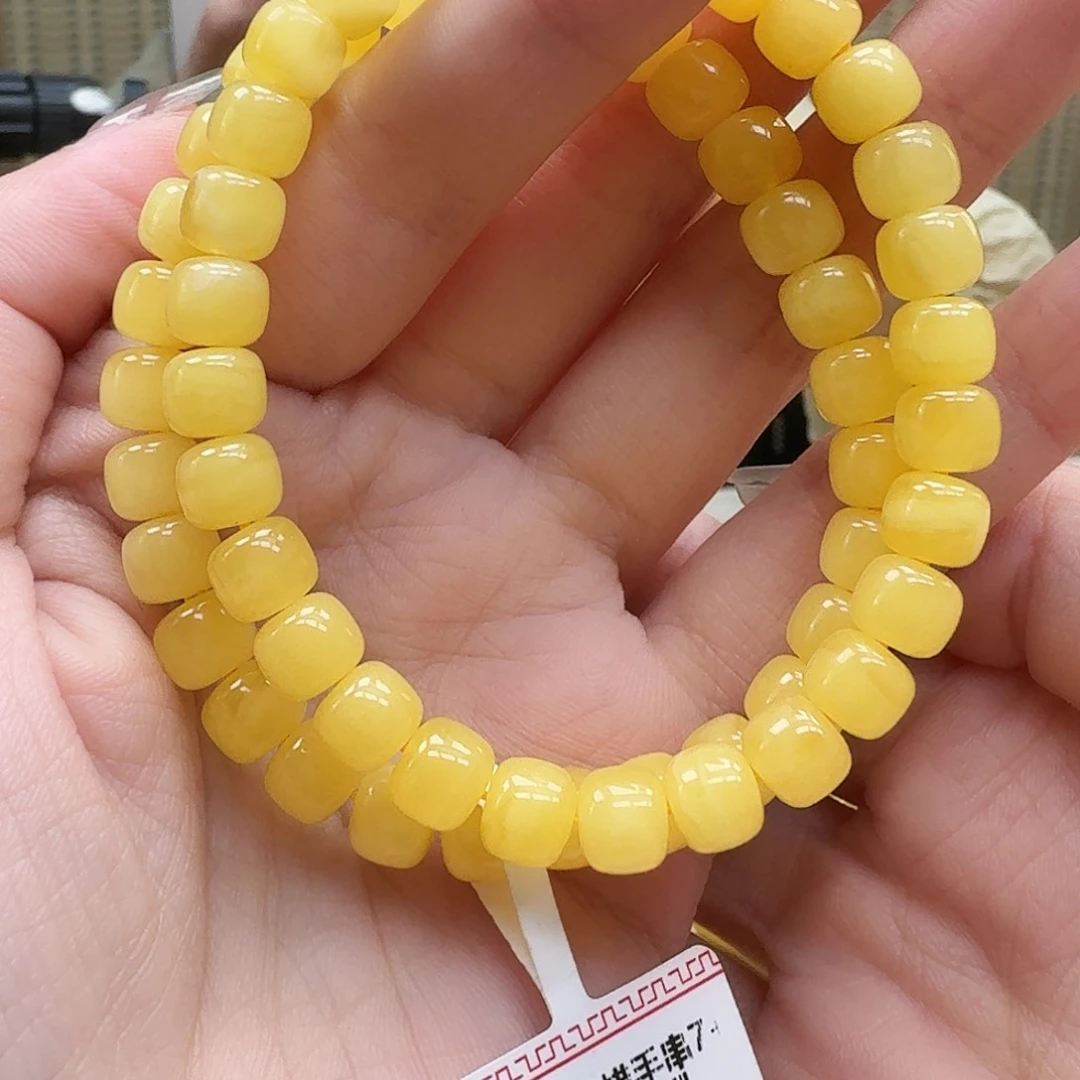 未镶嵌琥珀裸石手串多样性发一