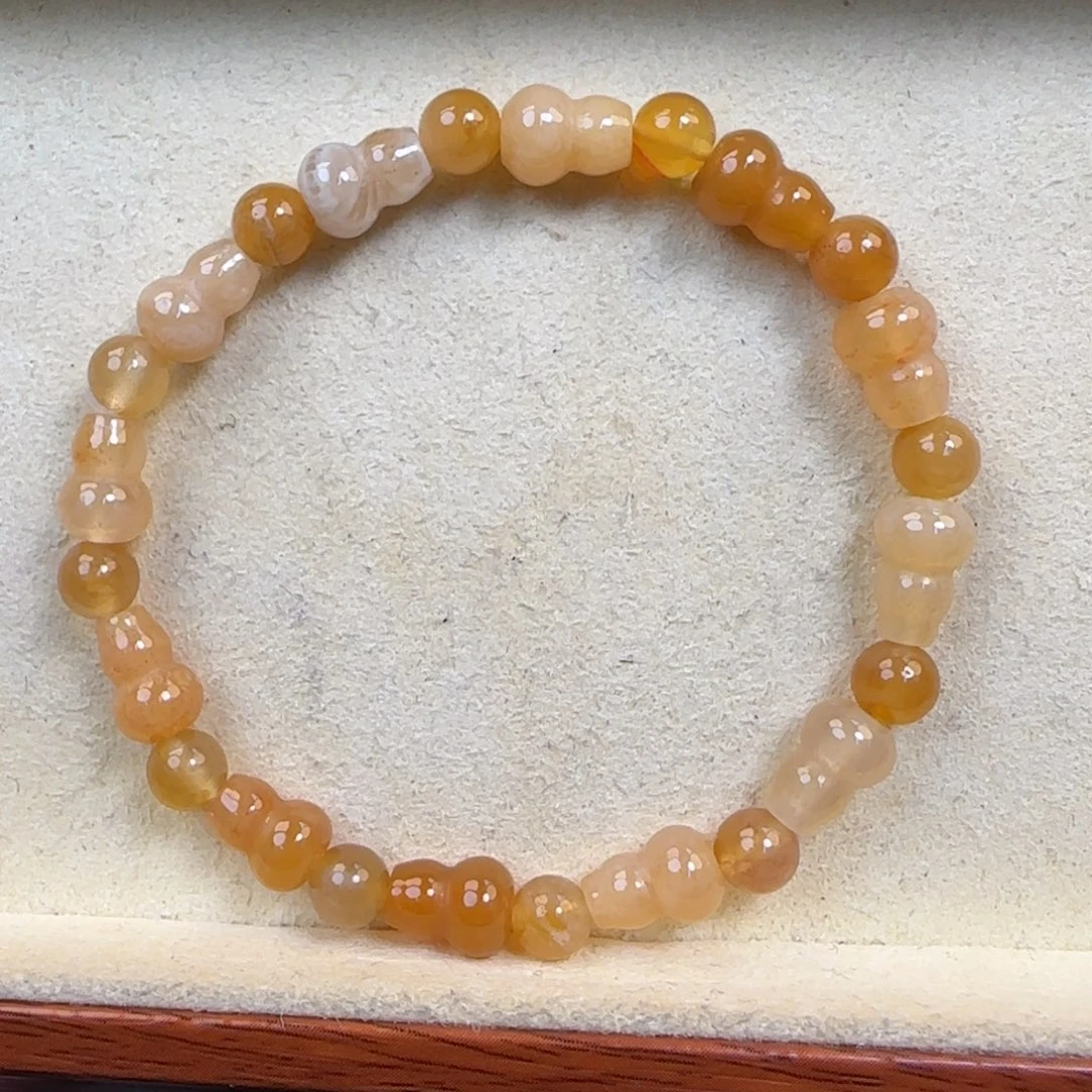 硅化玉未镶嵌手链