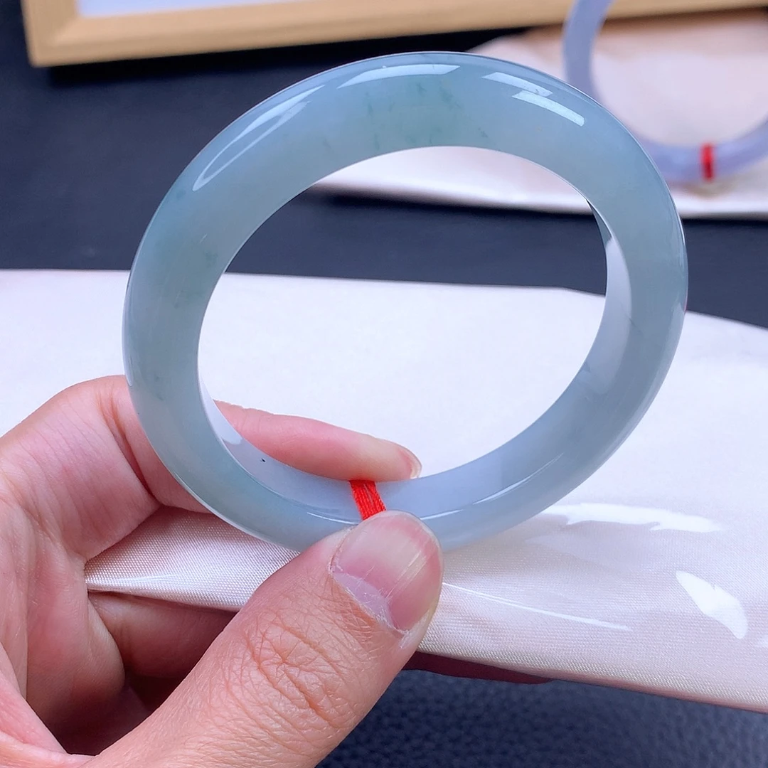 翡翠未镶嵌手镯手镯56.5