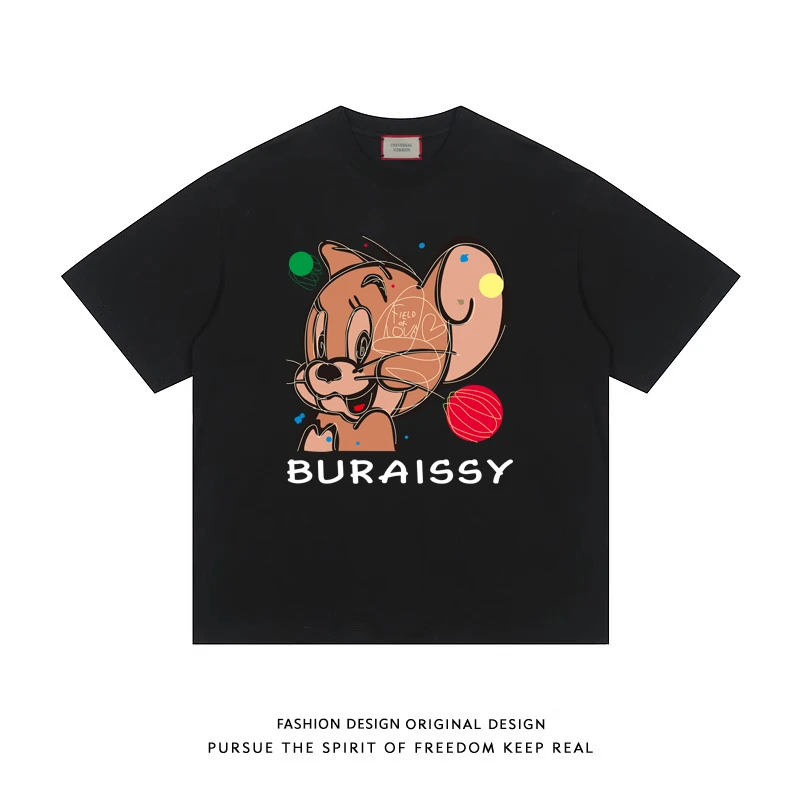 圆领体恤打底衫短袖t恤宽松男女半袖上衣夏季潮UN-DT01-G272