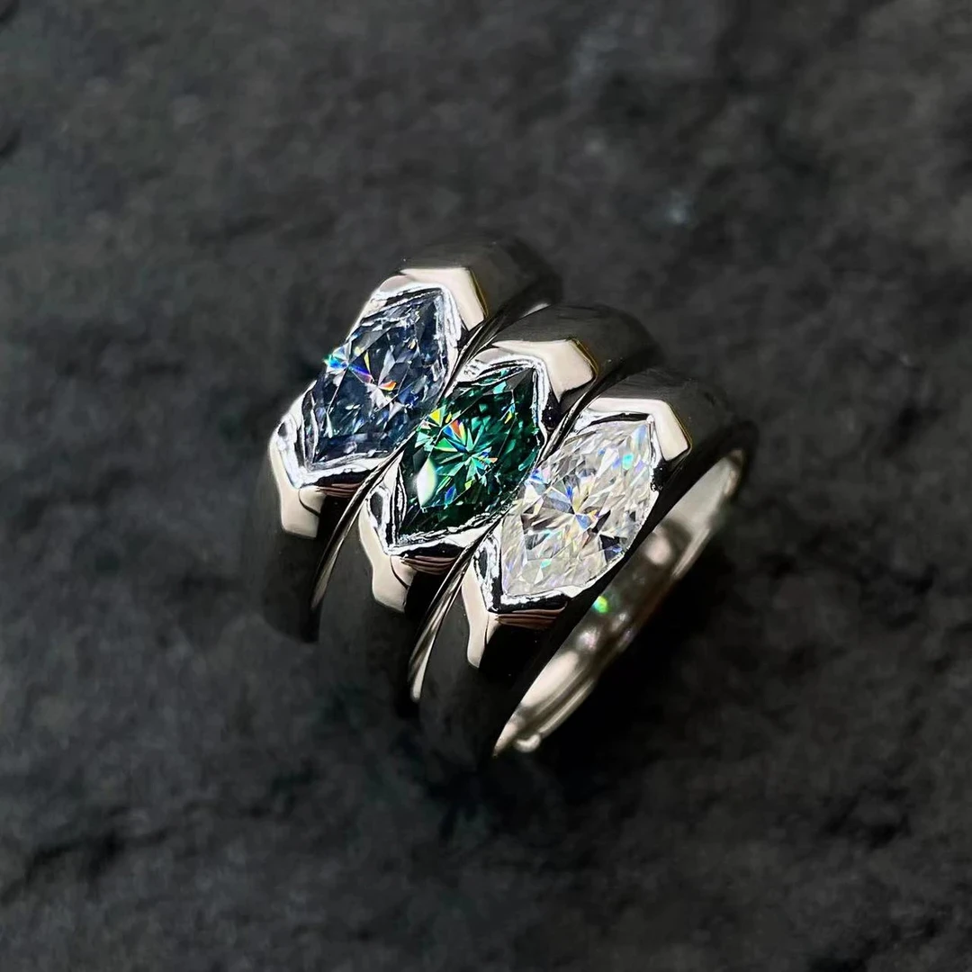 铜合金锆石戒指 荷鲁斯之眼戒指男女嘻哈欧美锆石情侣小众高级ins