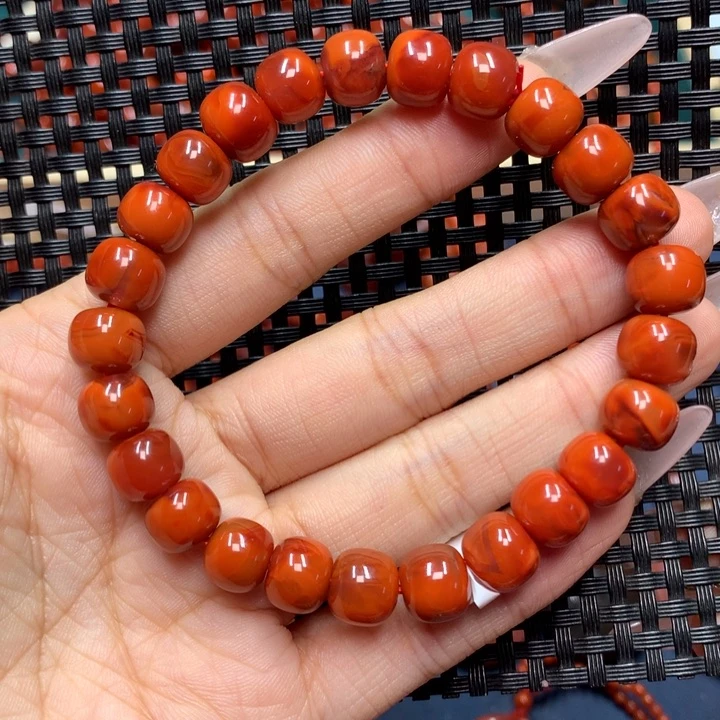 南红玛瑙手串未镶嵌风**霏