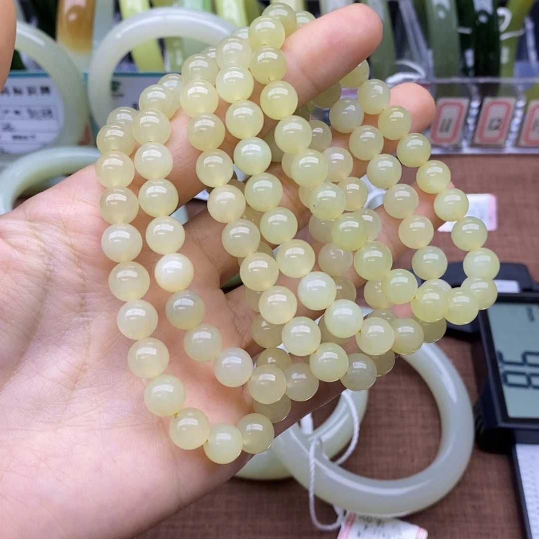 未镶嵌手串和田玉卡8