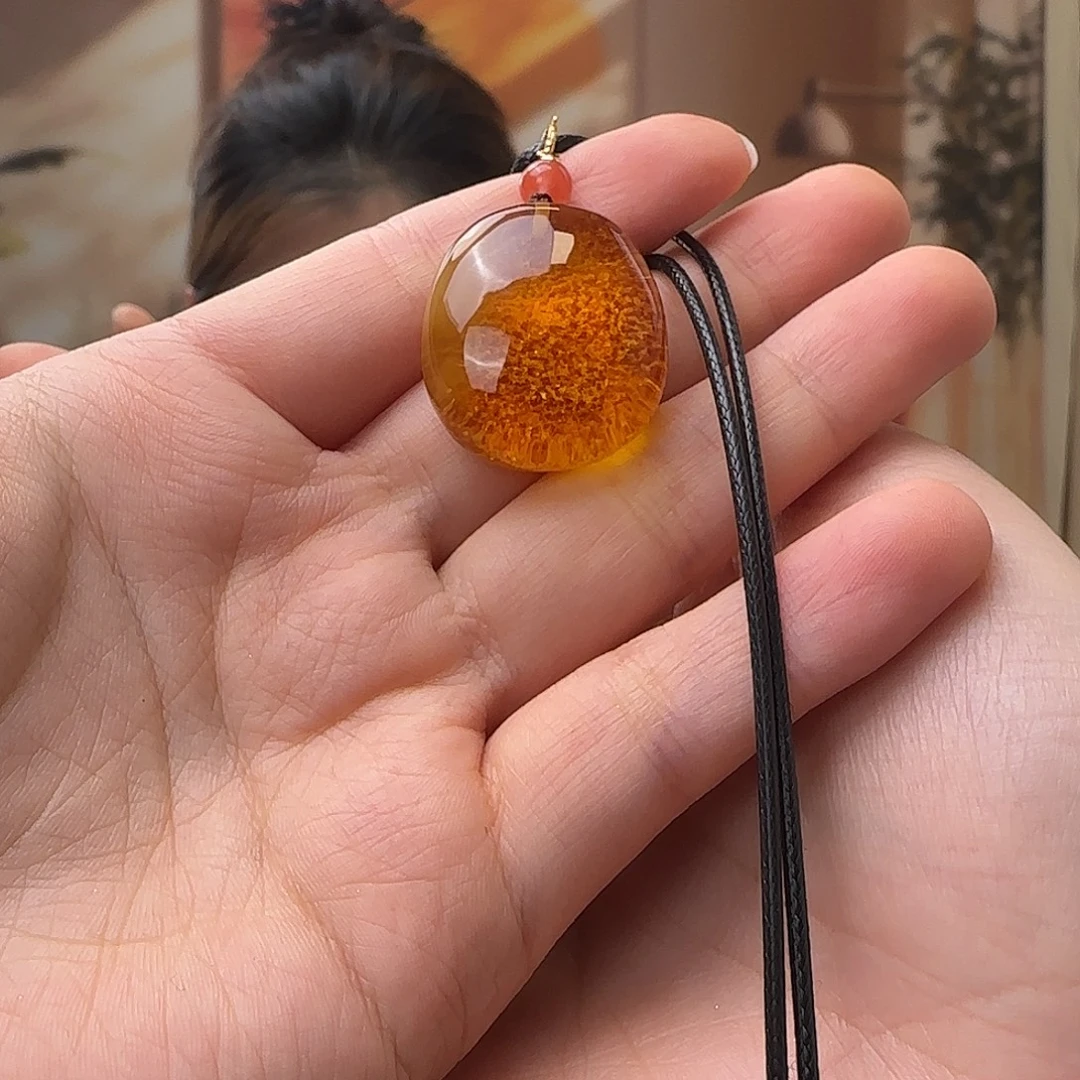 蜜蜡未镶嵌吊坠(赠链)