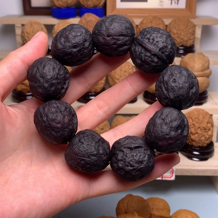 文玩核桃把件16舍利球串地闷28尺