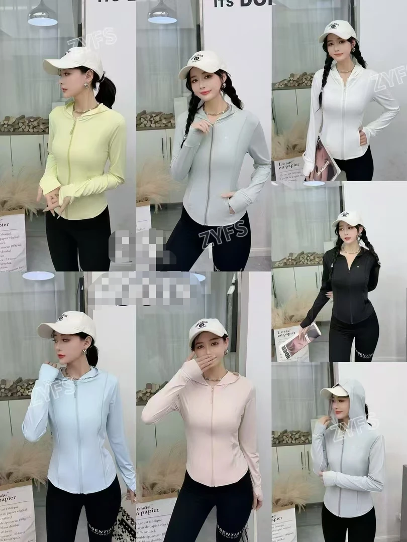 连帽瑜伽服运动户外防晒907