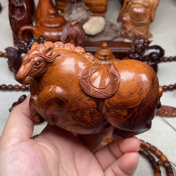 m***s把件黄花梨/降香黄檀155.4克左右