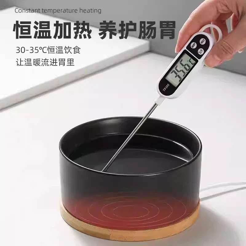 猫咪恒温饮水机猫碗陶瓷冬季天加热粮碗喝水喂水器狗狗酸奶机用品