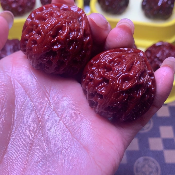 文玩核桃把件白狮子39