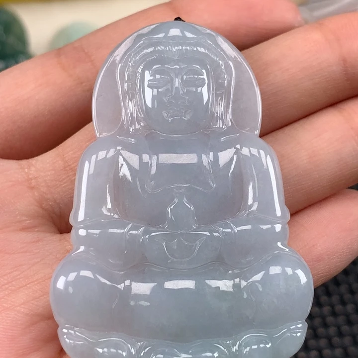颈饰未镶嵌翡翠玉观音吊坠