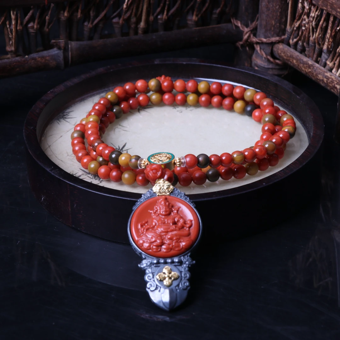 【蚂蚁珠宝】高品精美南红玛瑙4-5mm左右DIY黄财财项链一条D765