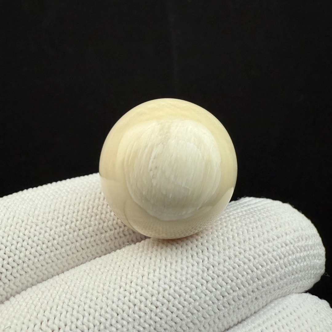 D1378天然猛犸牙 芝士单珠21.8mm支持复检 假一罚十