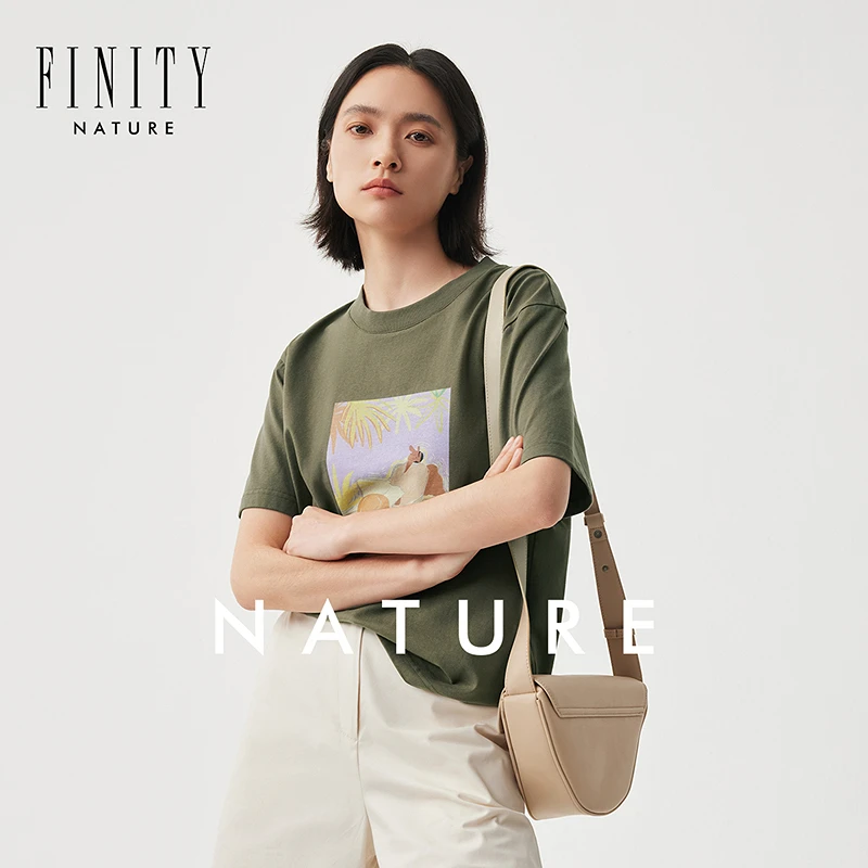 FINITY新款拼接提花T恤运动时尚户外休闲女士夏季春夏圆领