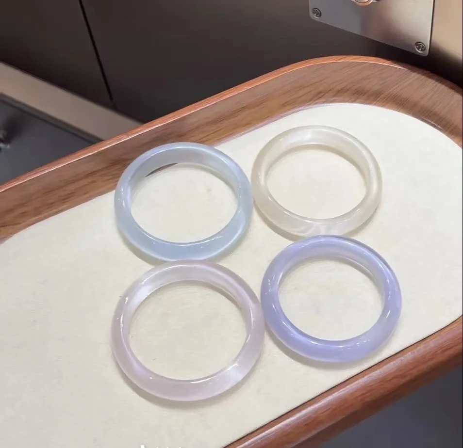 非金属玻璃手镯 冰种香槟月光手镯贵气猫眼镯子琉璃清透水