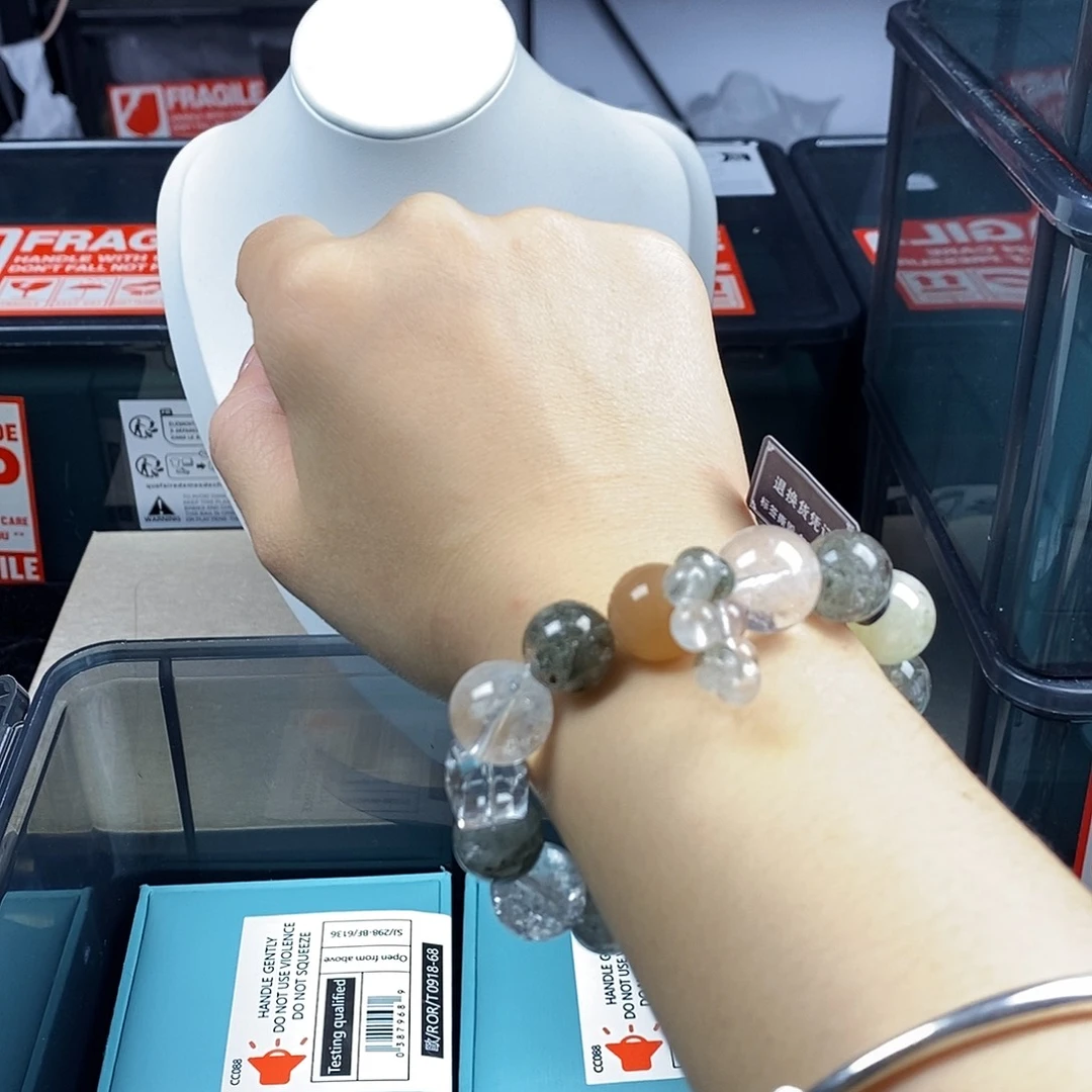 水晶手链银S925镶嵌