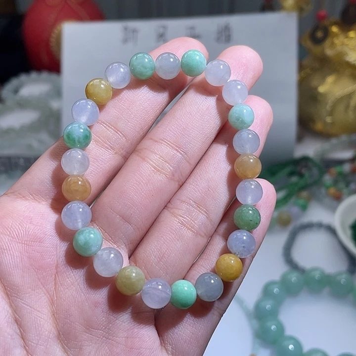 李***小翡翠未镶嵌手链天然翡翠a货