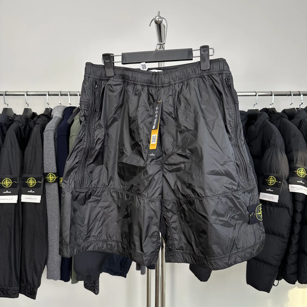 全新 Stone island石头岛 25FW 高强度抗撕扯考杜拉尼龙短裤 铅灰