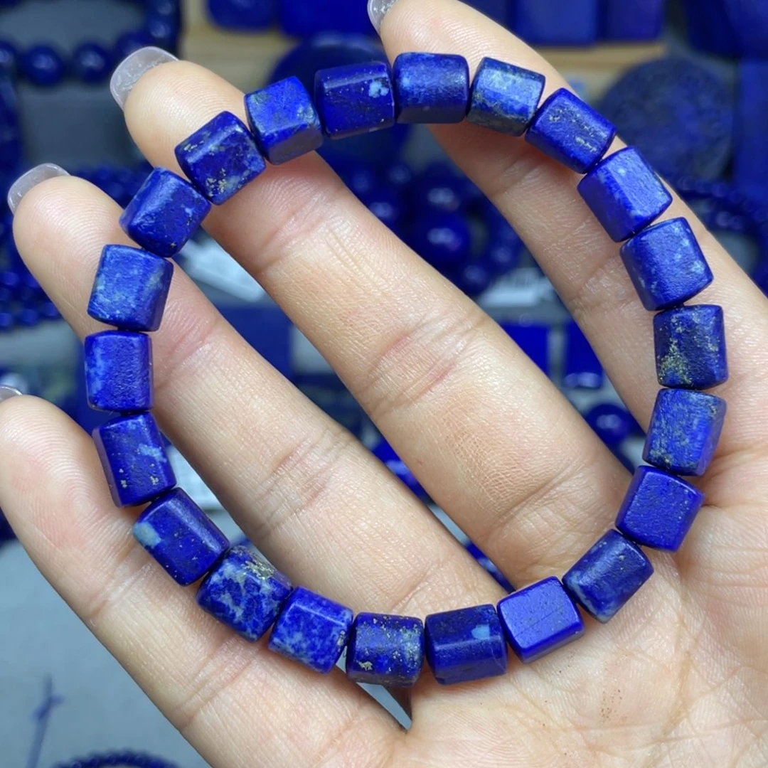 青金石原石随型手串未镶嵌