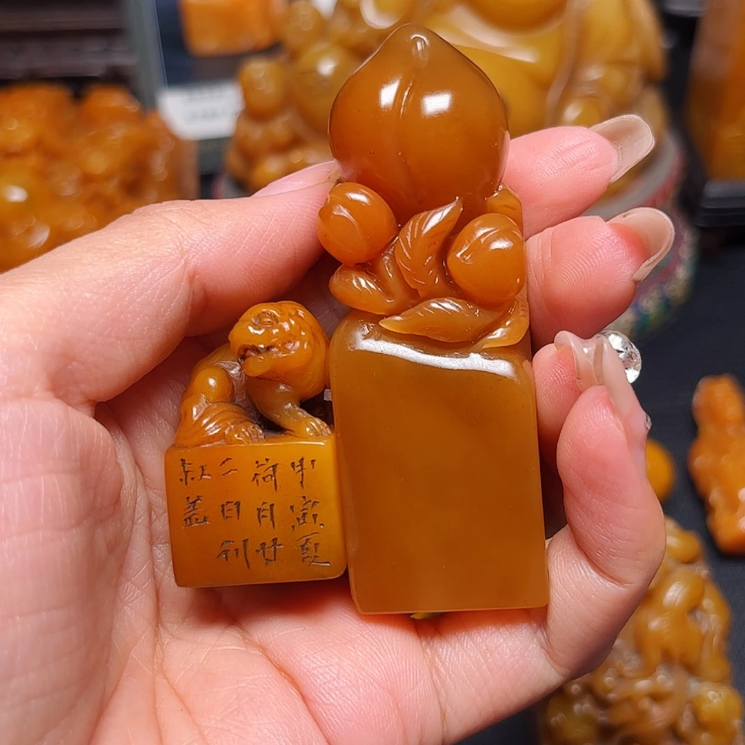 笑***生田黄石石雕石雕石雕