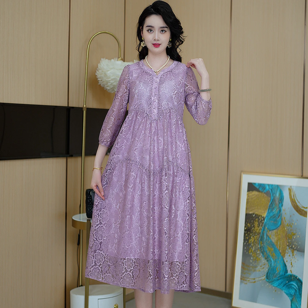 夏季新款优雅气质中长款女装连衣裙【510#】