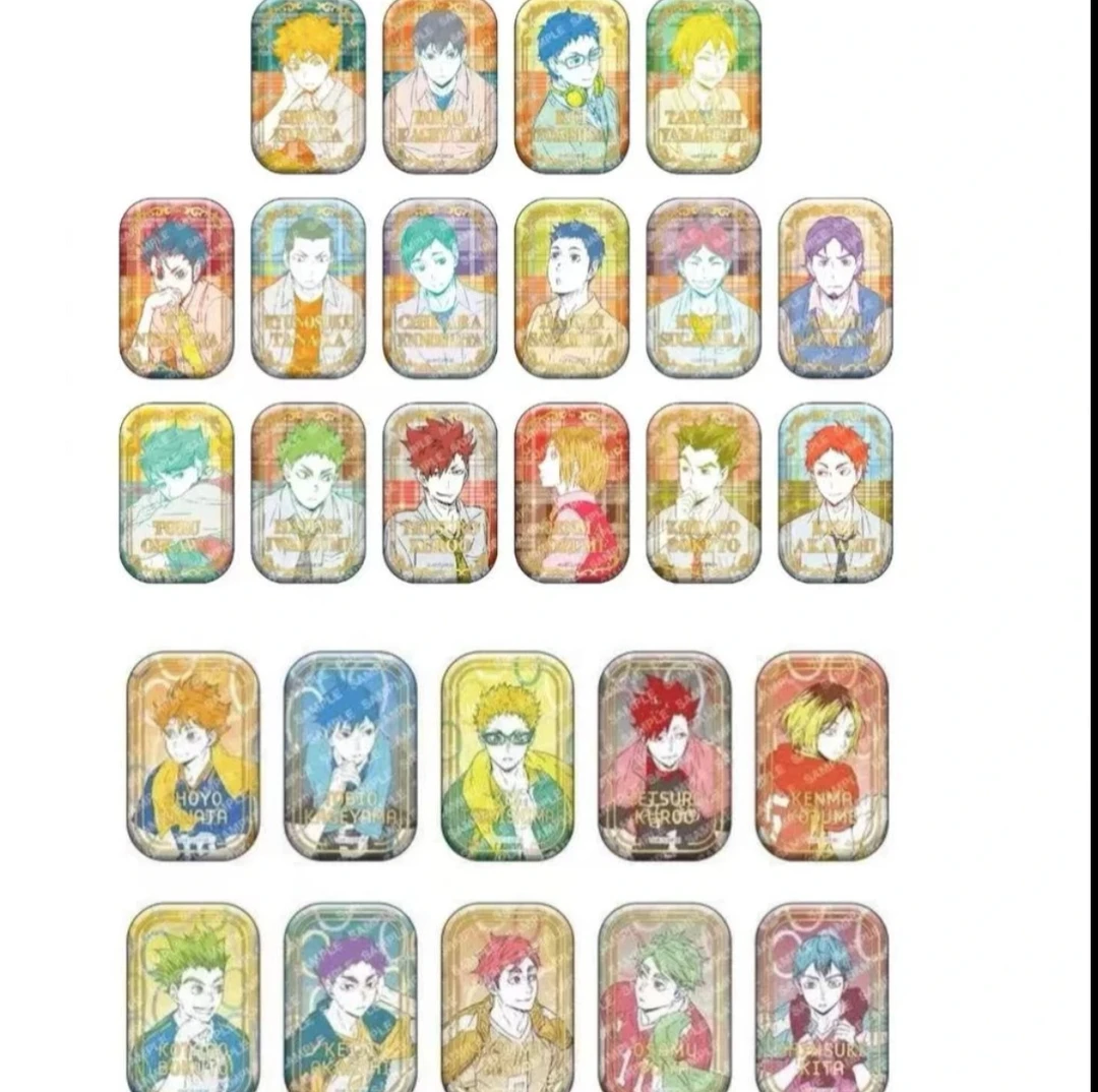 小琪日谷 排球少年烫金方一弹二弹大转盘 盲盒代拆