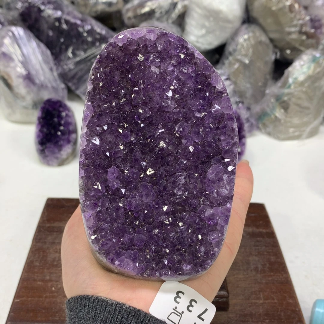 紫晶摆件未镶嵌水晶