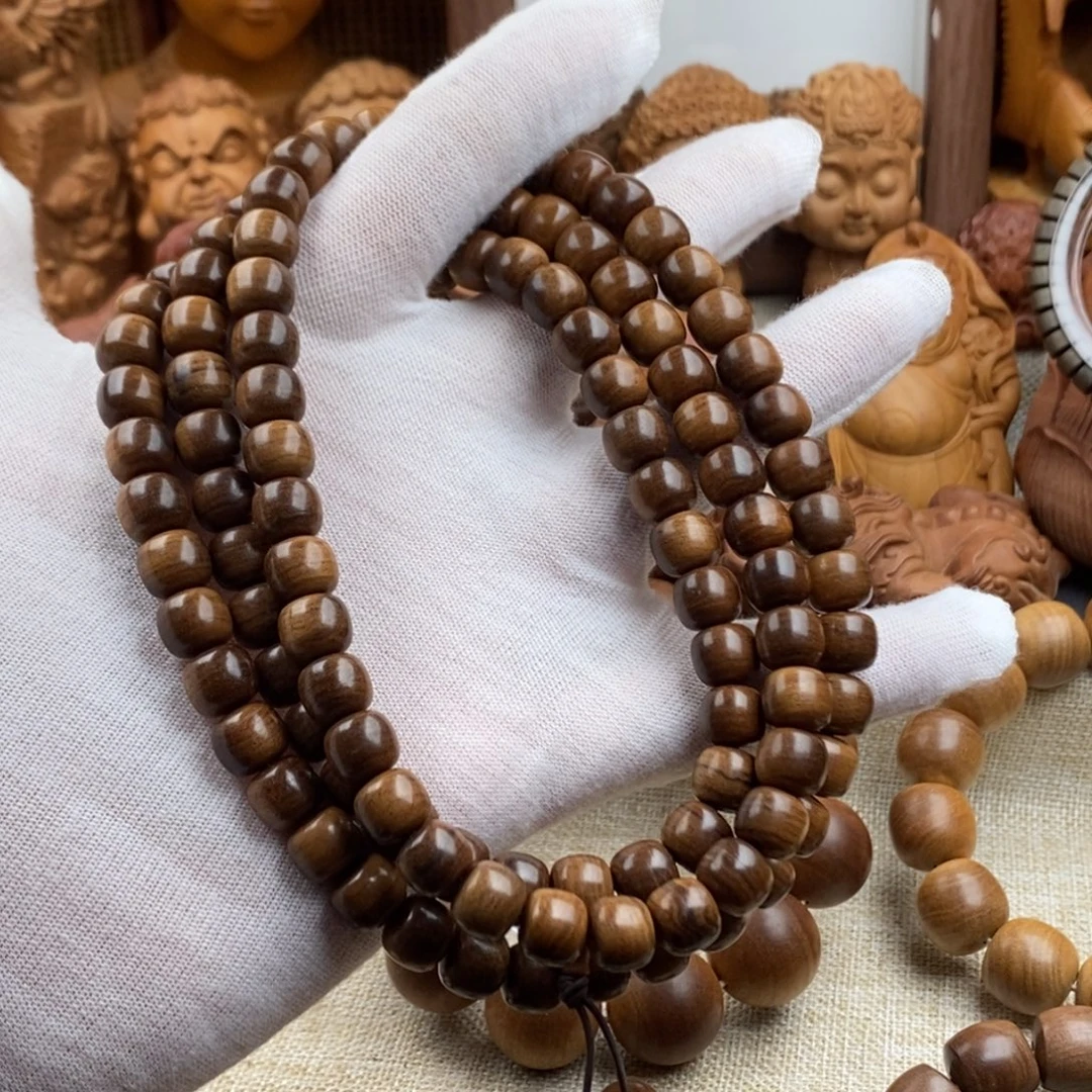 檀香木手串/手链老山檀香，奶香0809虎皮