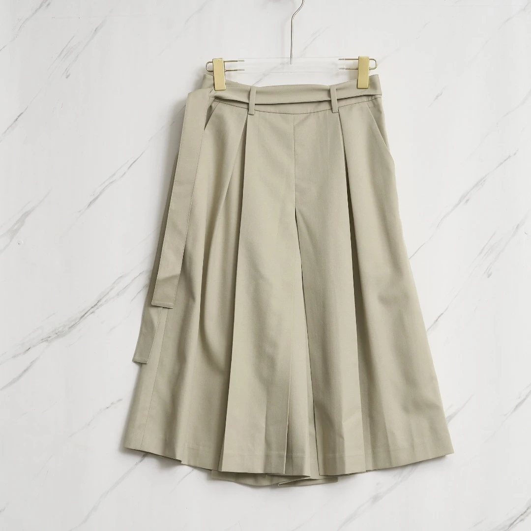 全新未使用/System女士老钱风腰带裙裤/SOGP00132