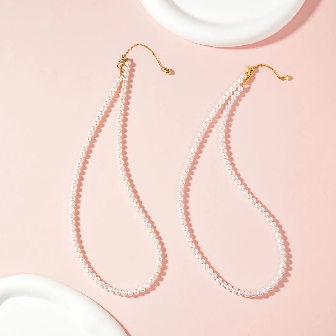 【云上叙】S925银珍珠项链-多样性发一件-4mm-V47560-P（商城）