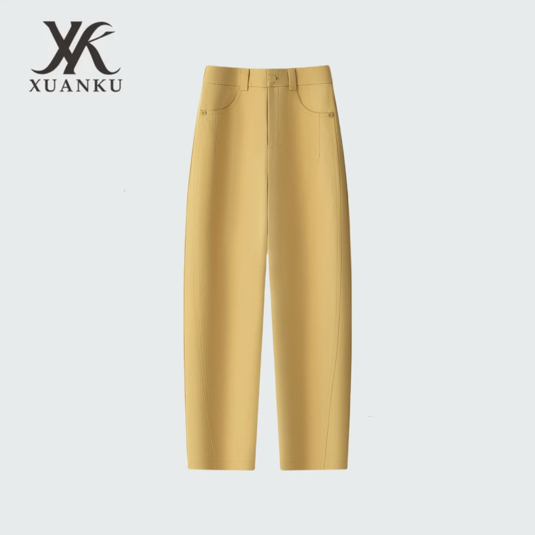 【XUANKU】氧气感香蕉裤~亲肤舒适显瘦休闲九分裤春季新款2648