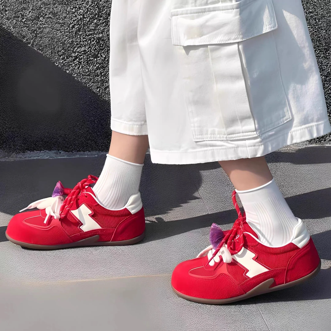 复古趣味～阿甘德训鞋女新款秋季百搭厚底增高运动休闲鞋2565/B3